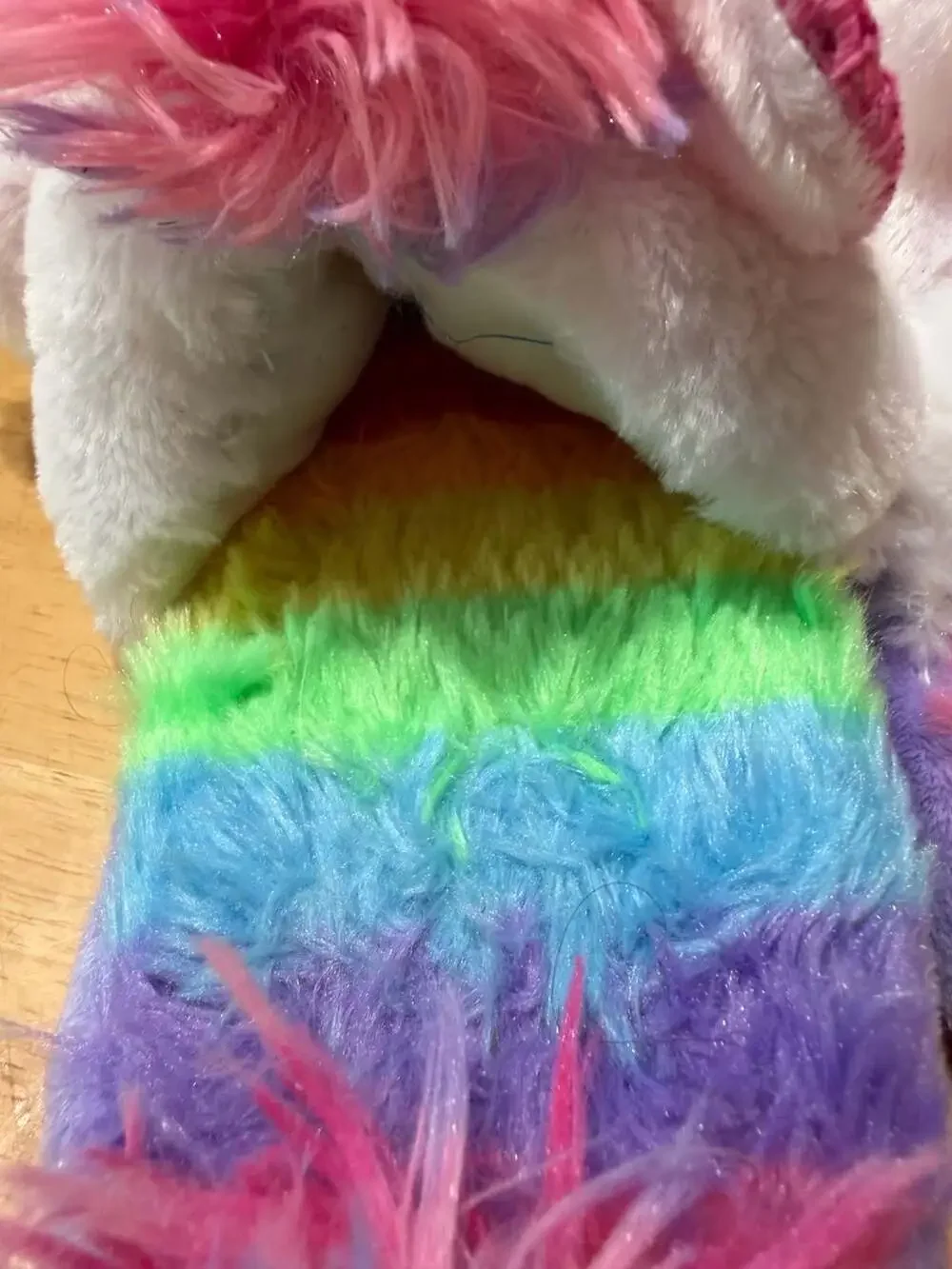 Wonder Nation Unicorn Plush Slippers Size 2-3
